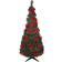 Northlight 6-ft Pre-Lit Poinsettia Slim Artificial Christmas Tree 72"