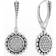 Lagos Caviar Spark Circle Drop Earrings - Silver/Diamonds