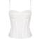 PrettyLittleThing Structured Corset Top - White