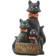 National Tree Company Cat Trio with LED Lights and Sound Figurine 21"