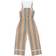Burberry Girl's Ophelia Icon Stripe Zip-Up Jumpsuit - Archive Beige
