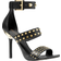 Michael Kors Amal Astor Stud Leather Sandal - Black