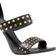 Michael Kors Amal Astor Stud Leather Sandal - Black