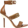 Michael Kors Amal Astor Stud Leather Sandal - Luggage