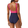 Tommy Bahama Island Cays Colorblock Wrap-Front One-Piece Swimsuit - Passion Pink