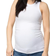 Nom Maternity Ribbed Tank White