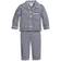 Petite Plume Gingham Flannel Classic Pajama Set - Navy