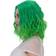 Woxinda Women's Fashion Wig Green Synthetic Hair Short Curly Wig