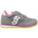 Saucony Kids Jazz Hook & Loop Sneaker - Grey/Pink