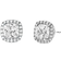 Michael Kors Pavé Stud Earrings - Silver/Transparent