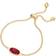 Kendra Scott Elaina January Birthstone Bracelet - Gold/Red