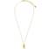 Sterling Forever August Birth Flower Pendant Necklace - Gold