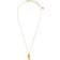 Sterling Forever January Birth Flower Pendant Necklace - Gold