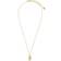 Sterling Forever December Birth Flower Pendant Necklace - Gold