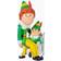 Hällmark Elf Papa Elf and Buddy The Elf Christmas Tree Ornament 3.8"