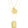 Madewell Etched Coin Layer Necklace Set - Gold