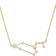 Sterling Forever Leo When Stars Align Constellation Necklace - Gold/Transparent