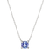 David Yurman Petite Chatelaine Pendant Necklace - White Gold/Tanzanite/Diamonds