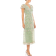 Mac Duggal Embroidered V Neck Cap Sleeve Midi Dress