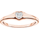 Thomas Sabo Heart Ring - Rose Gold/Transparent