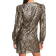 Michael Kors Metallic Leopard Clip Jacquard Dress