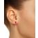 Macy's Stud Earrings - Silver/Ruby