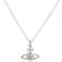 Vivienne Westwood Mayfair Bas Relief Pendant Necklace - Silver/Transparent