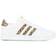 Adidas Junior Grand Court - White/White/White/Beige Metallic