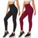 CTHH Women Tummy Control-High Waist Yoga Pants 2-pack