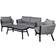 Venture Design Virya Lounge-Set, 1 Bord inkl. 2 Stolar & 1 Soffor