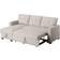 Devion Furniture Reversible Sectional Sleeper Beige Sofa 83" 3 Seater