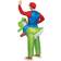 Disguise Mario Riding Yoshi Adult Costume