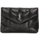 Saint Laurent Small Puffer Leather Clutch - Nero