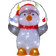 Star Trading Crystalo Penguin Julelampe 30cm