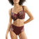 Pour Moi St Tropez Full Cup Bra - Chocolate/Red