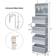 Univivi Door Hanging Organizer Nursery Closet Cabinet Baby Storage