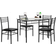 Vecelo Small Dinette Dining Set 27.5x43.3" 5