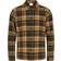 Knowledge Cotton Apparel Big Checked Heavy Flannel Overshirt - Forest Night