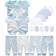 Kiddiezoom Baby Layette Essentials Gift Set 19-pcs - Sky Blue Stripe/Little Stars/Print Set