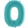 Grabo Jumbo Number 0 Pastel Blue Balloon