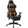 vidaXL Artificial Leather Gaming Chair with Footrest - Black/Orange