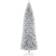 GlitzHome 9ft. Unlit Silver Tinsel Artificial Christmas Tree 108"