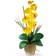 Nearly Natural Phalaenopsis Silk Orchid Flower Arrangement Yellow Artificial Plant