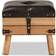 Baxton Studio Amena Ottoman Seating Stool 14.6"