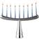 Nambe Menorah Holiday Advent Candle Holder 10"