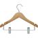 Honey Can Do Kids Wood Hangers with Clips 10pcs
