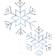 National Tree Company Star Ice Crystal Snowflake Decoration 24.2" 2