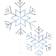 National Tree Company Star Ice Crystal Snowflake Decoration 24.2" 2