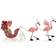 Haute Decor Flamingo Reindeer with Sleigh Figurine 42"