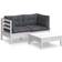 vidaXL 3096015 Lounge-Set, 1 Bord inkl. 2 Soffor